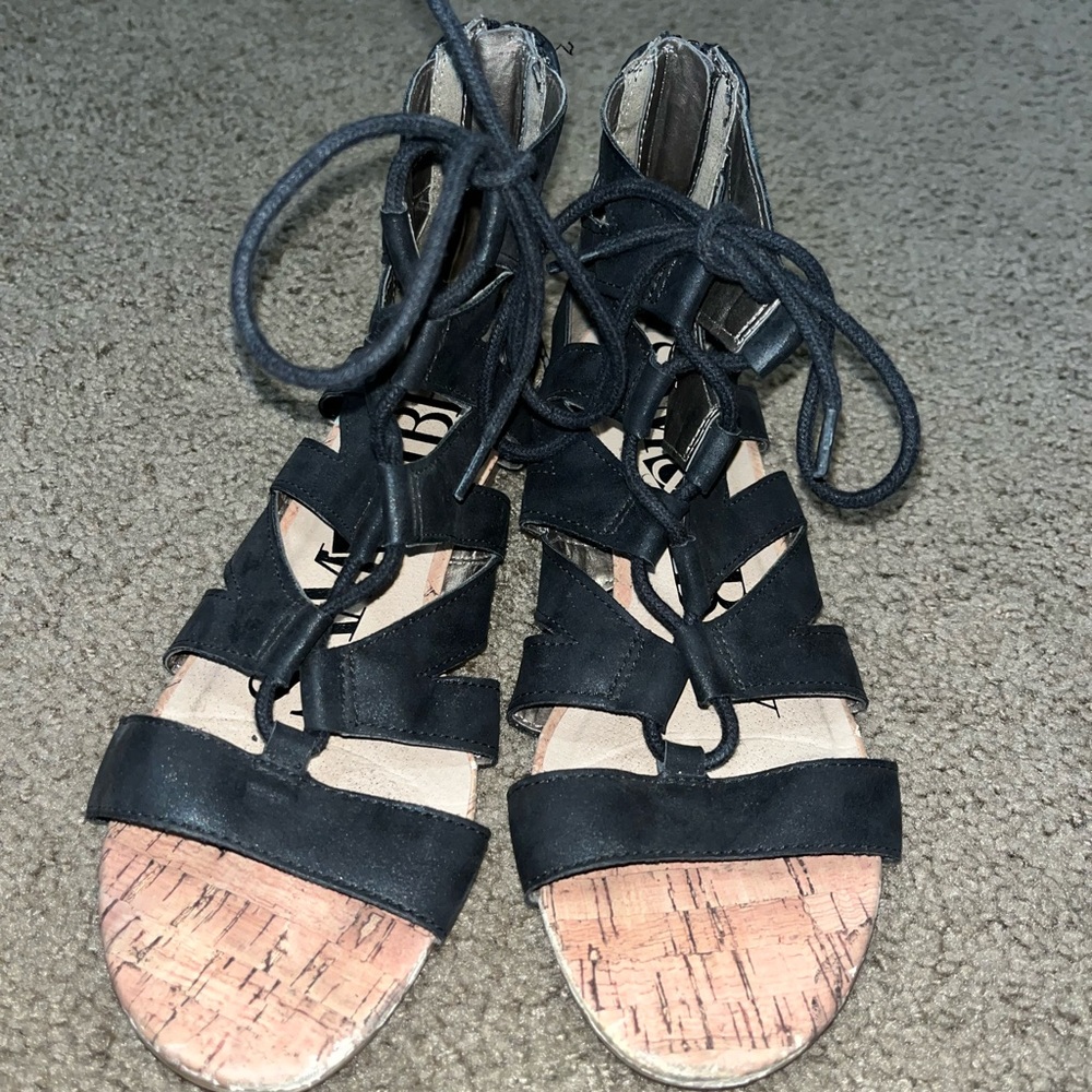 Strappy Black Sandals